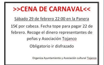 Cena Carnaval Villaviudas 2020