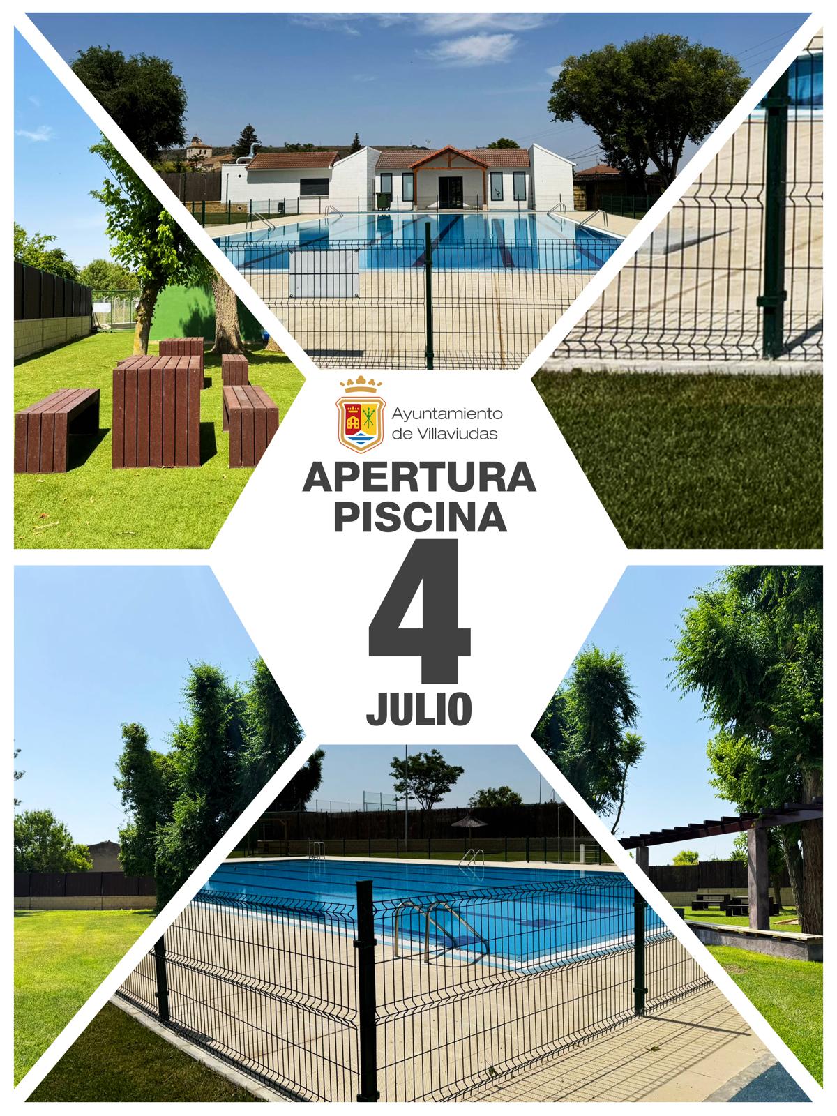Apertura Piscina 4 julio 2025