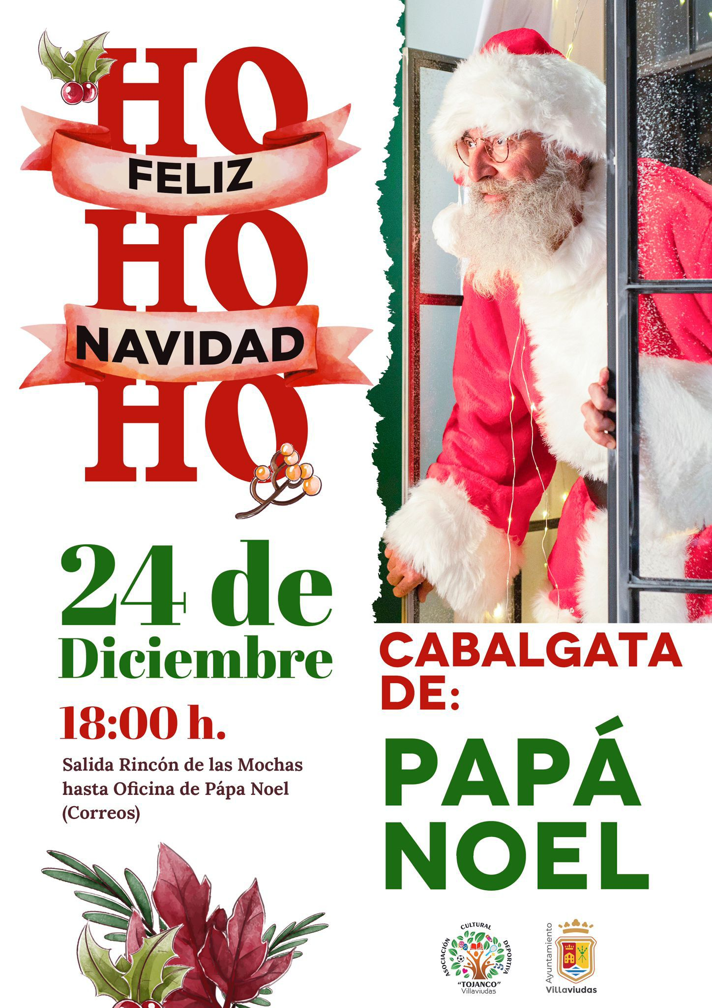 ho ho  ho Cabalgata de Papa Noel