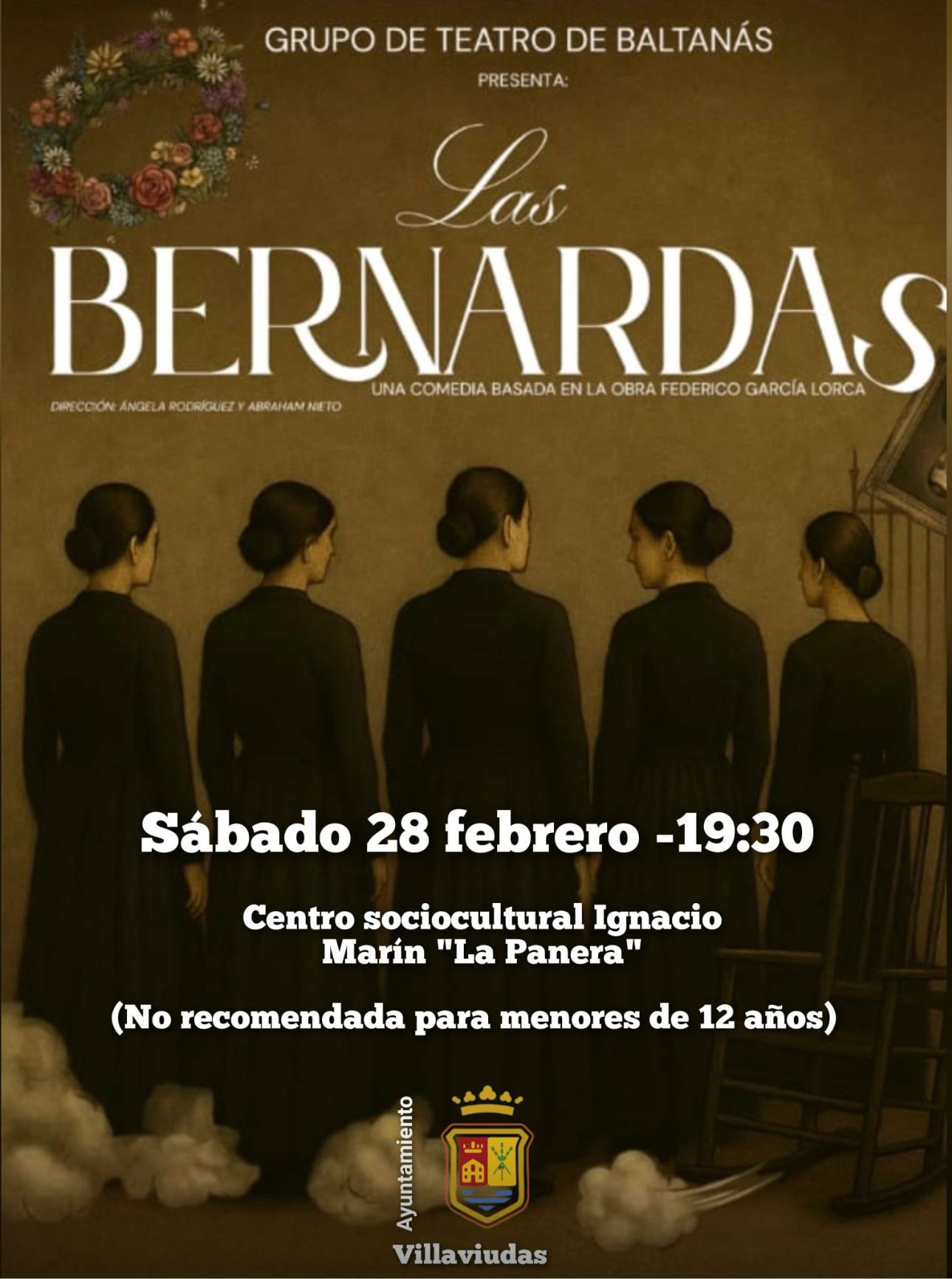 Villaviudas acoge la comedia “Las Bernardas”, del Grupo de Teatro de Baltanás