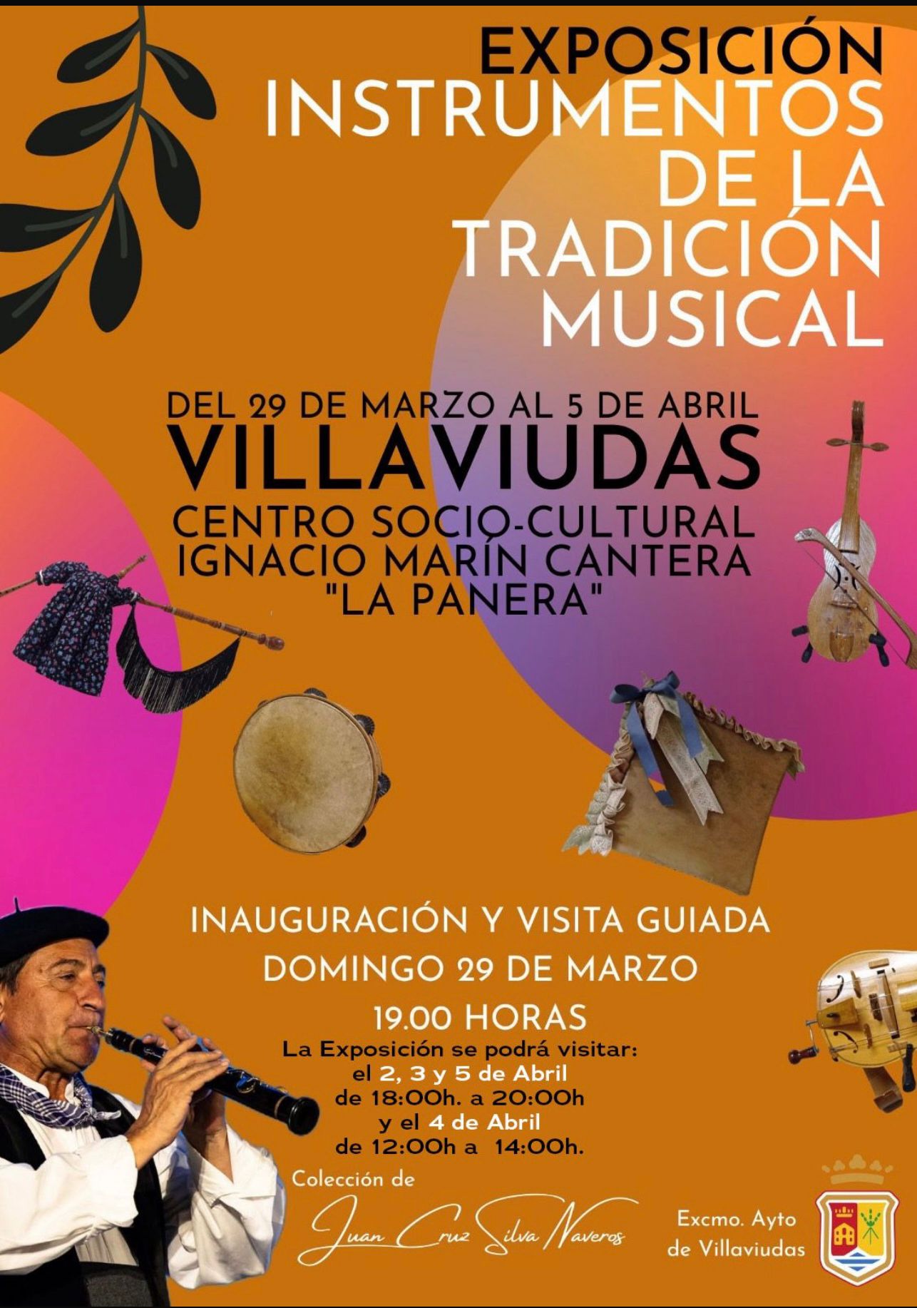 Villaviudas exhibe instrumentos de la tradición musical en “La Panera”